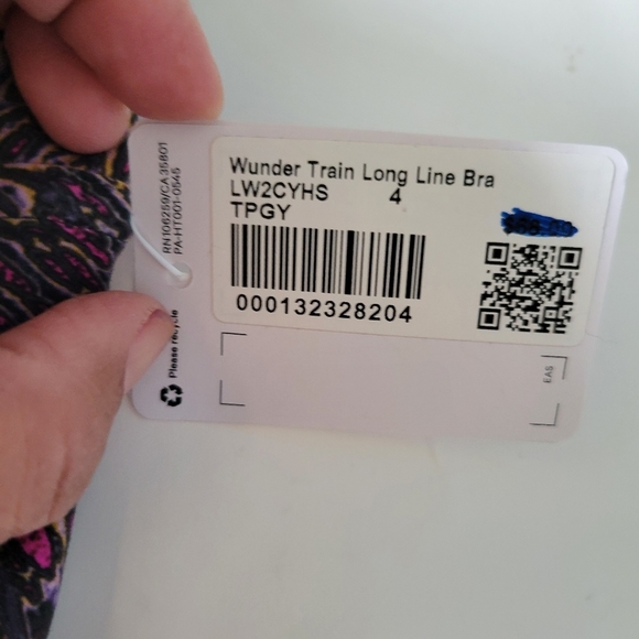 Lululemon Wunder Train Long Line Bra Size 4 NWT - Picture 5 of 6